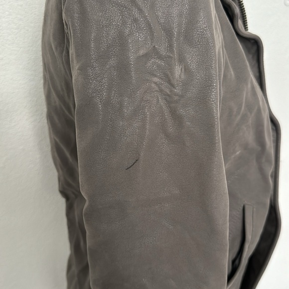 Free People Cool & Clean Vegan Suede Jacket Grey - Picture 8 of 8